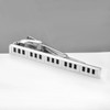RunootPR Silver Piano Tie Clips for Men Unique Tie Bar