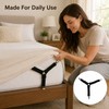 4-Piece Bed Sheet Grippers for Secure Sheet Fit - Adjustable