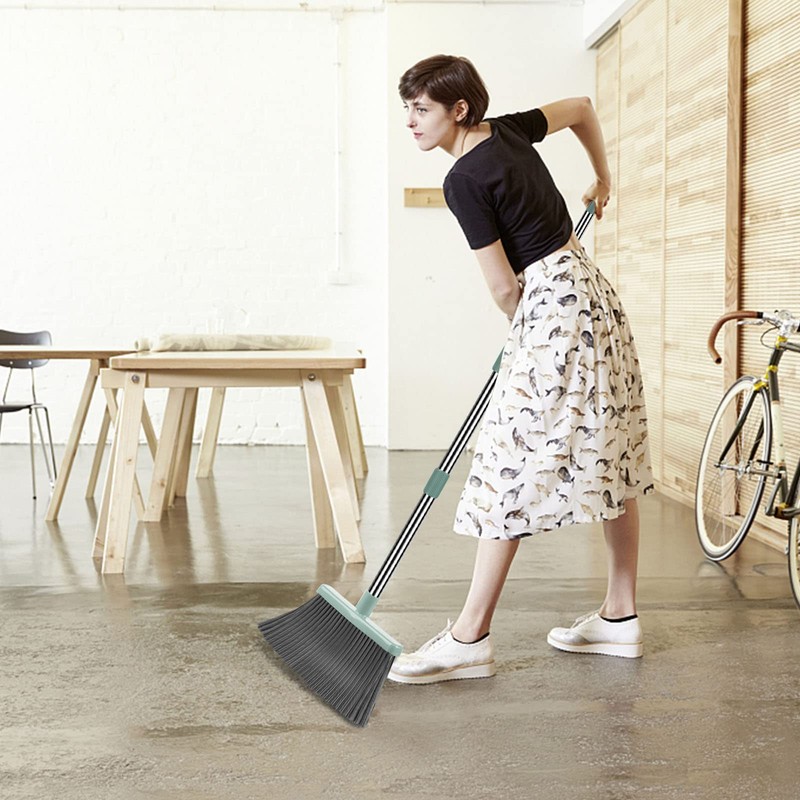kelamayi Upgrade Broom and Dustpan Set, Large Size and with