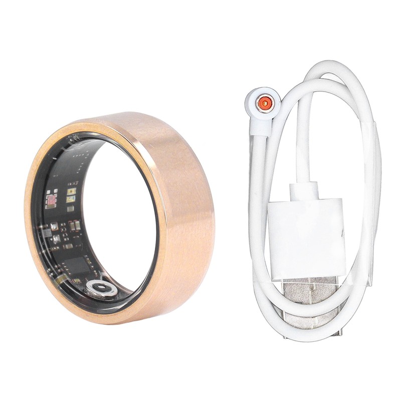 Smart Ring Gold BT Sleep Fitness Tracker IP68 Water Resistant