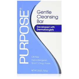 Purpose Gentle Cleansing Bar, Developed with Dermatologists, Clinically Shown To Be As Gentle As Water, All Skin Types, For Sensitive & Dry Skin, Oil-free, Hypoallergenic, Sulfate-Free, 3.6 oz Bar
