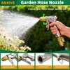 ARXIVE Heavy Duty Metal Hose Nozzle with 4 Adjustable Spray