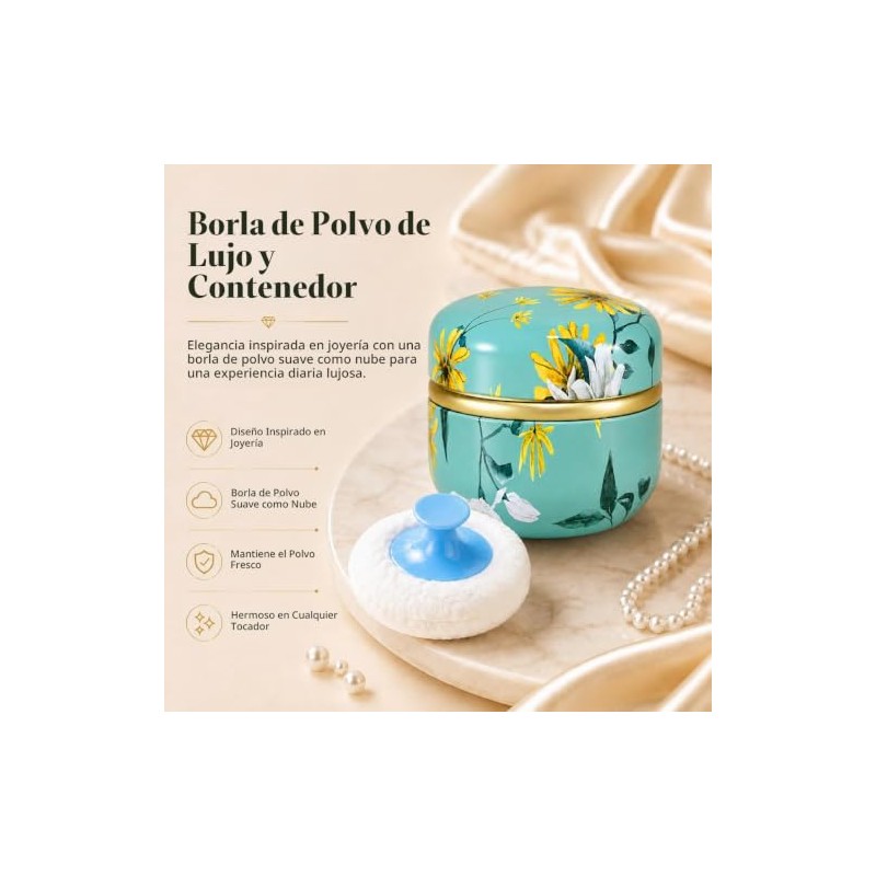 Polvo Compacto, Polvo Traslucido, Mate de Lavanda, Control de Aceite