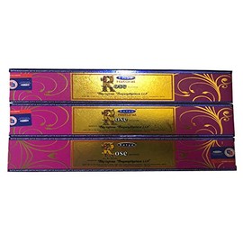 Satya Nag Champa - Natural Rose Incense Sticks - Pack of 3 (15 Gram Each)