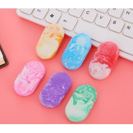 Cute Marble Erasers for Kids Bulk,Oval Erasers for Back to School Party Gift (19)
