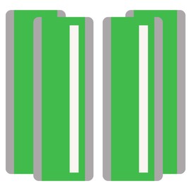PATIKIL Guided Reading Strips, 4 Pieces Tracking Highlight Colored Overlay Strips Bookmark Dyslexia Reading Teaching Tools for Children Classroom Teacher, Green