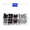 M4 M5 M6 Bolts and Nuts Sets,60Pcs Well Nut Expansion