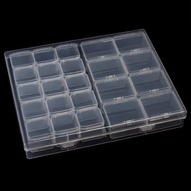 Bead Case, Accessory Case, Bead Holder, Divided Case, Diamond Art Tool, Transparent, Nail Case, Clear Case, Jewelry, Fishing Hook, Bead Accessory Storage, Miscellaneous Goods, transparent, Design