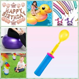 Luszmoax Luszmoax Balloon Pump Hand Held Two-Way Dual Action -Balloon Inflator Pump -Air Pump for Balloons