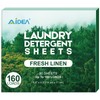 AIDEA Laundry Detergent Sheets, Washer Sheet Detergent, No Plastic Jug,