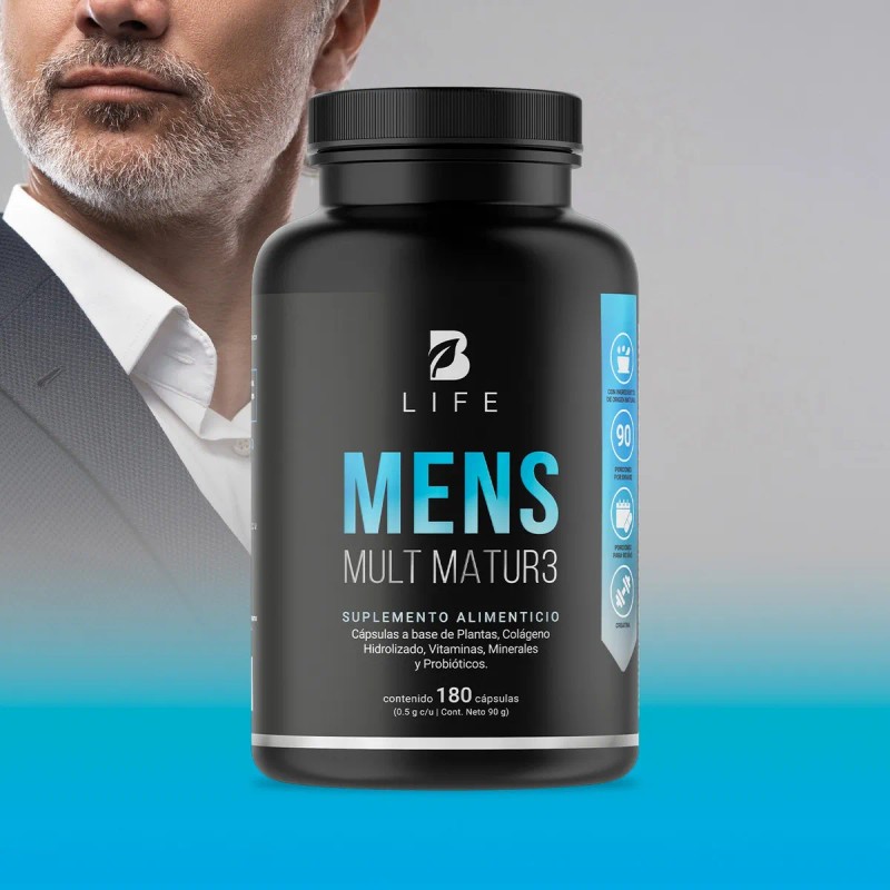 Multivitamico Hombre Mayor Años 180 Cáps Life Sabor