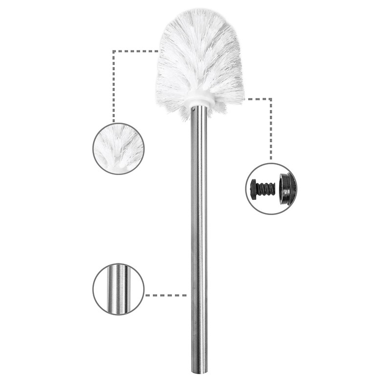 Set of 4 Replacement Toilet Brush Heads, Replacement Brush Head