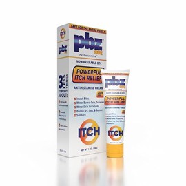 PBZ Crema antihistamínica OTC con 1% de tripelennamina, alivio de picazón seguro para niños, 1 onza