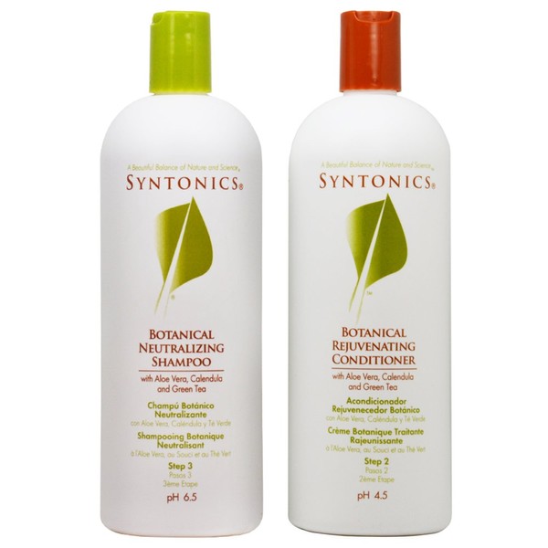 Syntonics Botanical Neutralizing Shapmoo & Rejuvenating Conditioner 32oz Duo