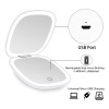 generic Espejo De Maquillaje Luz 1x /10x, Carga Usb, Portátil