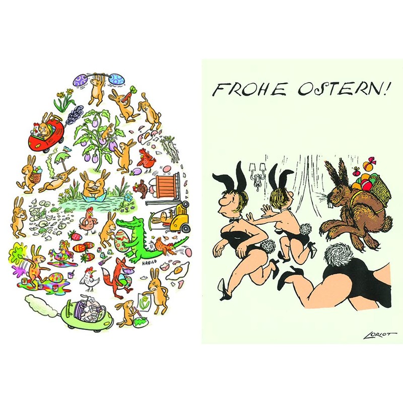 Inkognito Set of 10 Postcards A6 | Postcard Mix Easter