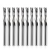Trvoxviq Compression CNC Spiral Router Bits 10PCS, 2 Flutes 5/32''