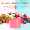 Paper Ice Cream Cups, 50-Pack 11-oz Disposable Dessert Bowls for