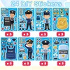 Qpout 24 Sheets Police Stickers and 10 Sheets Police Tattoo
