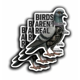 Birds Aren’t Real – Funny Pigeon Drone Conspiracy Sticker | X-Ray Diagram Vinyl Decal for Laptop, Water Bottle, or Car | Meme Gift for Bird Truthers