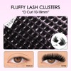 SOFENIDA Fluffy Lash Clusters Kit Thick 200D Lash Extension Kit