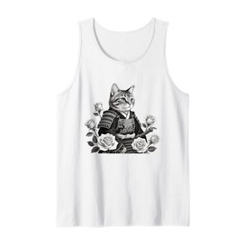Samurai Cat Dragon Tank Top