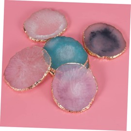 TEHAUX 3pcs Professional Nail Art Resin Palette Round Paint Tray for Mixing Blending