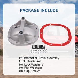 RALBDX 8.8 Differential Cover Rear End Girdle System Compatible with Ford Mustang 1979-2004, F-150, Explorer Sport Trac, Bronco, Ranger, Panther 8.8" rear diff cover & Hardware
