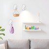 20 Pcs Transparent Adhesive Wall Hooks for Hanging, Small Plastic