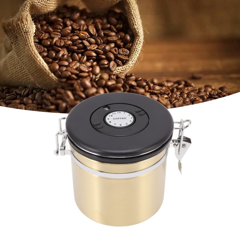 Sealed Sealed Coffee Canister 304 Stainless Steel Coffee Storage Tank