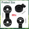 Pack of 30 plastic clips, awning, black special clip with