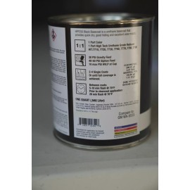 HIGH TECK HFP 250 GM 8555 EBONY BLACK BASECOAT AUTO PAINT QUART SIZE!