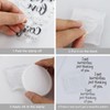 6 Pcs Stamp Blocks with Grid and Grip,Acrylic Block, Acrylic