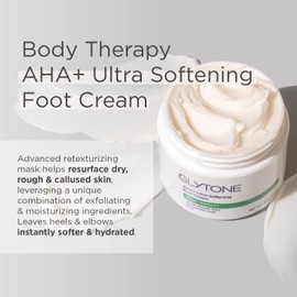 Glytone AHA+ Foot Cream for Dry, Cracked Heels and Feet | Exfoliate Hydrate and Reorganize Dry, Rough Feet 29.5% Glycolic Acid Moisturizing Lactobacillus Acid Element - 1.7 oz Foot Cream / 건조한 갈라진 발뒤꿈치와 발을 위한 글리톤 AHA+ 풋 크림 | 각질 제거 수분 공급 및 재조직화 건조하고 거친 발 