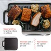 Victoria Rectangular Cast Iron Griddle. Double Burner Griddle, Reversible Griddle