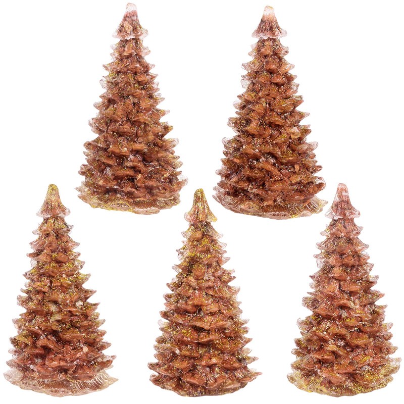 KYEYGWO Red Jasper Healing Crystal Stone Mini Christmas Tree, Handmade