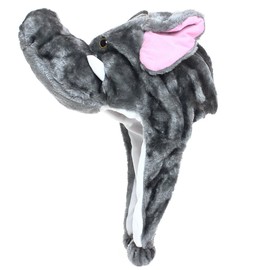 Glamexx24 Plush Animal Ear Hat Costume Carnival Cap Penguin Tiger Cosplay Children, elephant