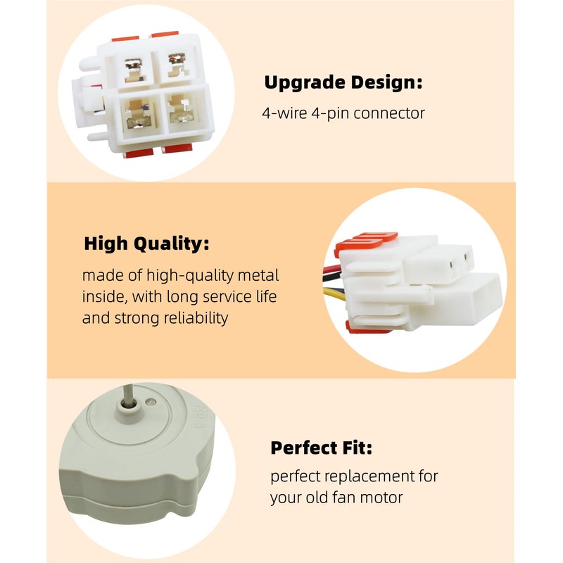 Taruimoo EAU63923603 Refrigerator Evaporator Fan Motor Compatible with LG Refrigerator,Replace