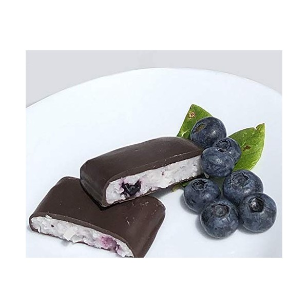 Maine Wild Blueberry Needhams, Gourmet Chocolate Candy Bars, 6 count, Great for Valentine's Day, Mother's Day, Christmas, Corporate gifts or Get Well Gift Box
