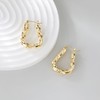 Aprilery 18K Gold Plated Hoop Earrings for Women, Trendy Cubic