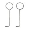 2-Piece Door Lock Opener Key, Creative Metal Lock Unlocking Tool,