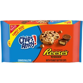 Chips Ahoy! Cookies with Reese’s Peanut Butter Cups Family Size 14.25 oz Pack, Chocolate Chip, 1 Count