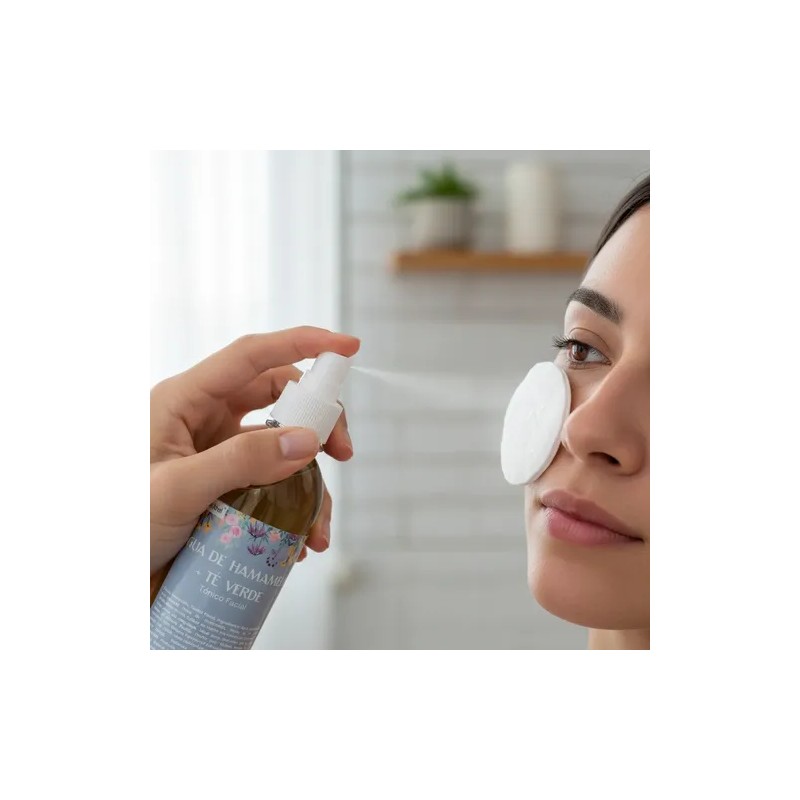 Tónico Facial Agua De Hamamelis + Té Verde 500 Ml