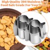 SurgeHai Goldfish Cracker Cutters 2 PCS, Mini Cookie Cutters 304