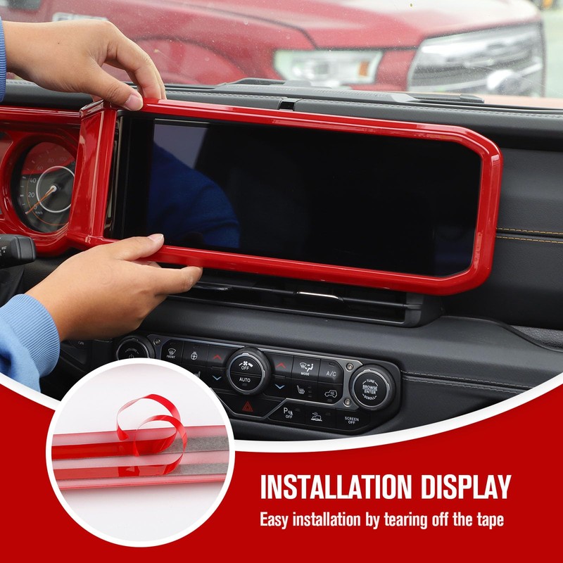 JeCar Instrument Panel Trim Covers Navigation Touch Sreen Decoration Kits