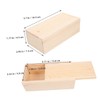 Gadpiparty 2Pcs Wooden Storage Box with Sliding Lid Rustic Keepsake
