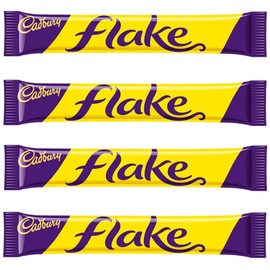 Cadbury Flake Bar | Total 4 bars of British Chocolate Candy - Cadbury Flake