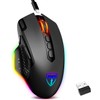TERPORT S600 Mouse Gaming de Modo Dual Inalámbrico/Cable, 10000DPI Ratón