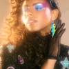 WCRAZYE 80s Retro Neon Earrings Lightning Bolt Dangle Earrings for