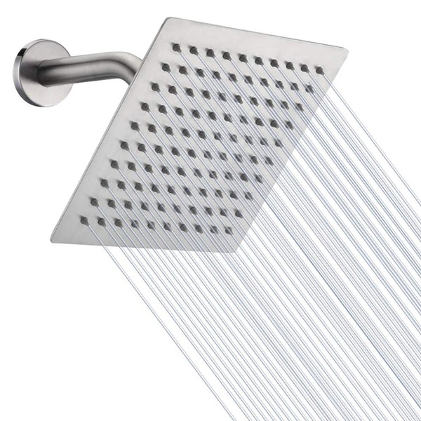 HIGH PRESSURE Rain Shower head, NearMoon High Flow Stainless Steel